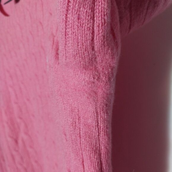 Vintage Ralph Lauren Sport Sweater M Pink 100% Lambswool Quiet Luxury Old Money - Picture 6 of 11